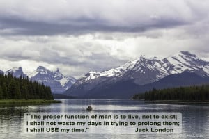 Maligne Lake - Jasper National Park - quote (click to enlarge)