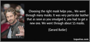Choosing the right mask helps you... We went through many masks. It ...