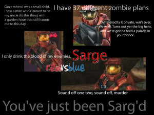 Red Vs. Blue - Sarge wallpaper by Draconian-Doxology