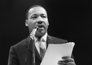 leader Martin Luther King Jr. delivered the famous 