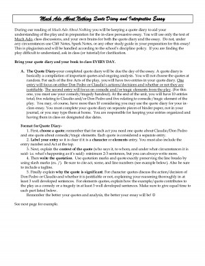 The Taming of the Shrew Quote Diary and Interpretive