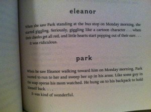 Eleanor And Park Quotes Being in park's head as well