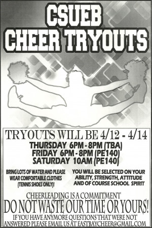 Cheerleading Tryouts Flyer