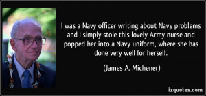 was a Navy officer writing about Navy problems and I simply stole ...