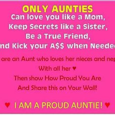 ... promoted to aunties...I love my neices and nephews with all my heart