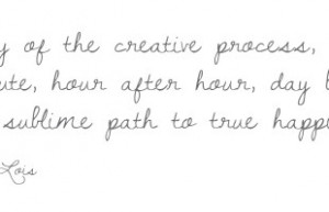 Creative Process quote #2