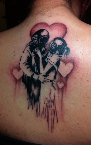 banksy tattoos banksy tattoos banksy tattoo girl with photograph the ...
