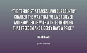quote Jo Ann Davis the terrorist attacks upon our country changed