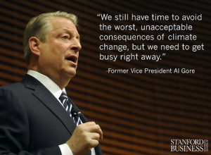 environmental challenge, stated Former Vice President Al Gore ...