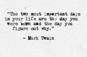 Great Mark Twain quote.