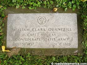 Dover Ohio Grave Marker William Quantrill