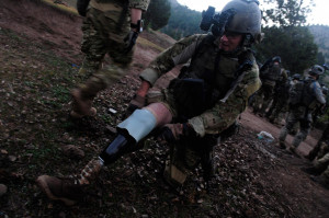 US Army Ranger with prosthetic leg – Afghanistan, 2009