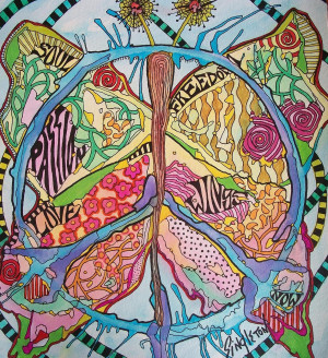 one more time Hippie Art