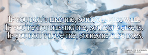 If You Don’t Love Me Facebook Covers