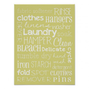Clean And Fresh Laundry Room Cute Wall Art Sayings
