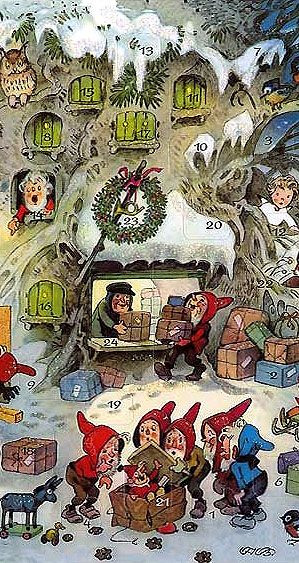 ... , Vintage Christmas, Adventkalender, Vintage Advent, Gnomes Christmas