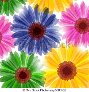 Vector - Fantasy floral background - stock illustration, royalty free ...