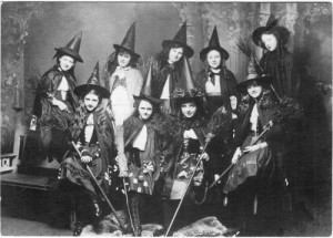 black and white, magic, occult, vintage, witch, witches, women