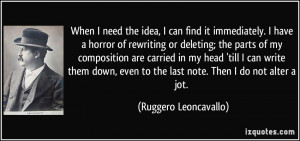 More Ruggero Leoncavallo Quotes