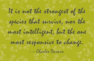 Openness to change is key- Darwin #quote