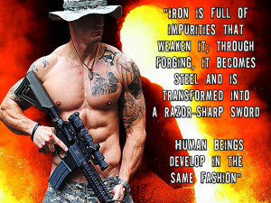 Military Motivation Poster “Man of Steel”