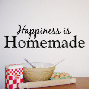 Happiness is Homemade - Kitchen Wall Sticker - WA287X