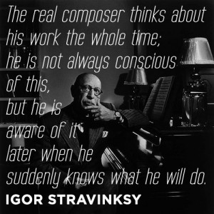 Another #Stravinsky quote...