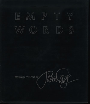 Hidden harmonies in John Cage's 'Empty Words'