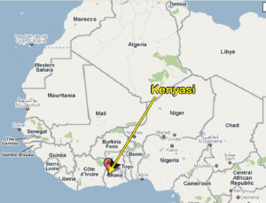 GHANA AFRICA MAP ACCRA