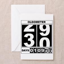 30th Birthday Oldometer Greeting Card for
