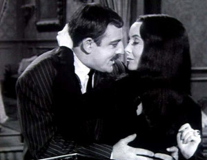 ... Morticia with John Astin as Gomez from The Addams Family (1964 - 1966
