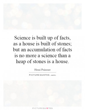 Science Quotes Fact Quotes Henri Poincare Quotes