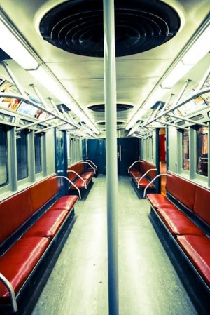 New York City Subway in Red 8x10 Fine Art by rebeccaplotnick, $30.00
