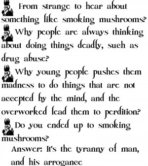 smoking magic mushrooms
