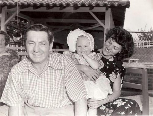 Happy Birthday Curly Howard, Valerie and their daughter Janie.