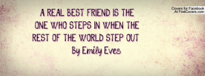 ... is the one who steps in when the rest of the world step out by emily