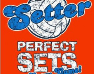 Setter Perfect Sets Every Game Voll eyball T-Shirt ...