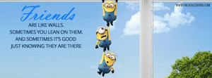 Minions Friendship facebook cover | Minions Quotes FB Cover