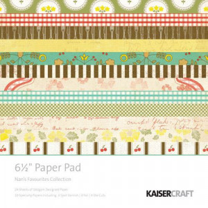 Kaisercraft - Nan's Favorites Collection - 6.5 x 6.5 Paper Pad at ...