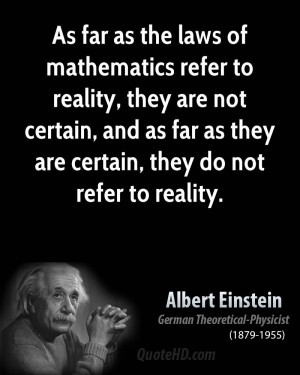 Albert Einstein Math Quotes