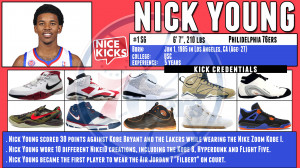 Check out how Nick Young fared in our five departments of Kicks On ...