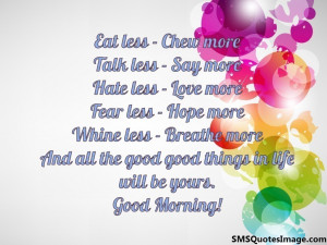 Hate less – Love more...