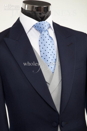 best man suits with blue ties