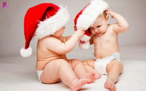 Happy Holiday for Children Kids with Santa Cap Merry Christmas Wishes ...