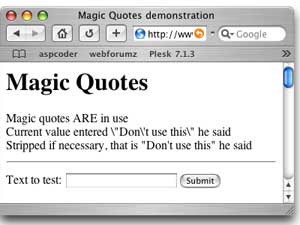PHP Magic Quotes