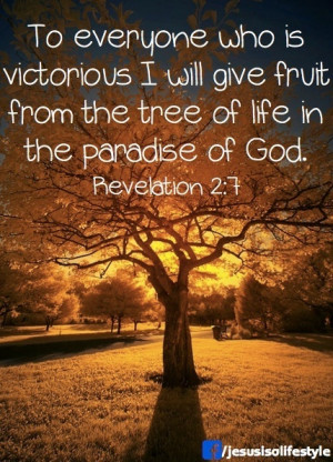 ... will give fruit from the tree of life in the paradise of God