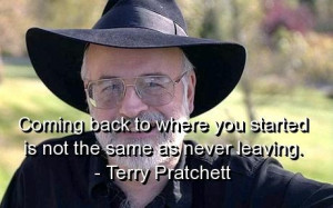 Terry pratchett, quotes, sayings, coming back, wisdom