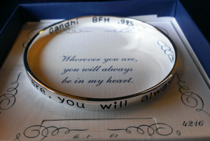 Bangles from Heaven Bracelet with Gandhi Quote