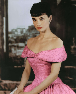 Audrey Hepburn audrey in pink