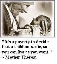Mother Teresa said: